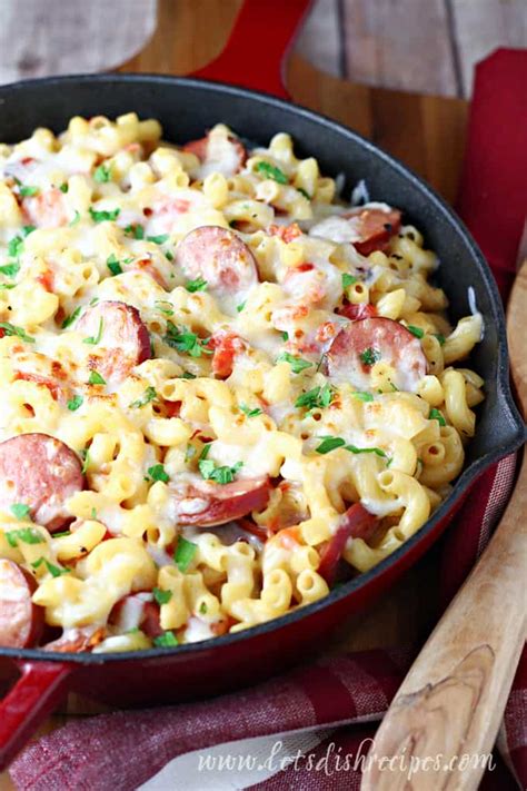 One Pot Sausage Pasta Skillet | Let's Dish Recipes