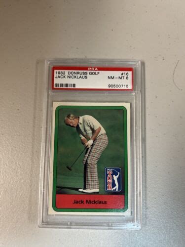 1982 Donruss Golf Jack Nicklaus 16 Psa 8 Ebay