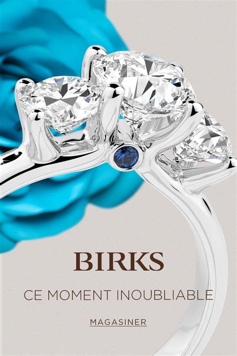 Birks Blue Avec Saphir Engagement Ring Diamond Cut Engagement Rings