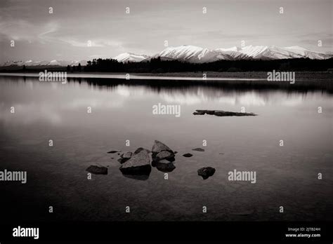 Lake Tekapo Sunset Stock Photo - Alamy