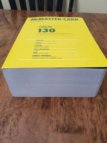 New 2024 Mcmaster Carr Catalog No 130 New Jersey Edition Ebay