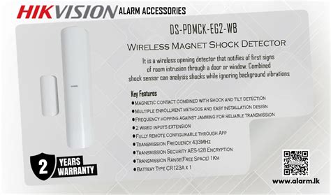 Ds Pdmck Eg Wb Hikvision Wireless Magnet Shock Detector