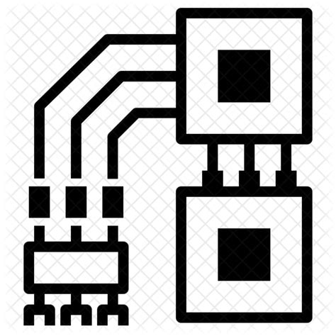 Semiconductor Icon - Download in Glyph Style