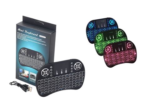 Mini Teclado Inalámbrico Android Smart Tv Iluminado Tvbox Soluciones Informaticas La Red