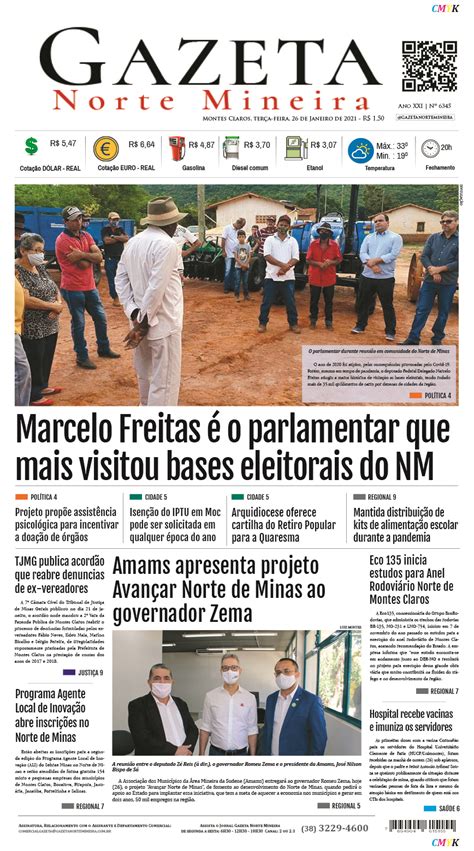 JORNAL IMPRESSO 26 DE JANEIRO DE 2021 EDIÇÃO Rede Gazeta