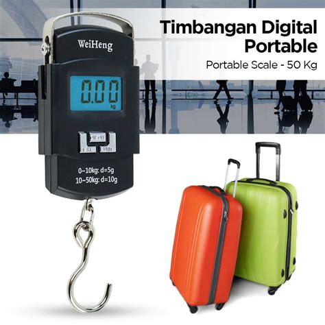 Jual Weiheng Timbangan Digital Koper Digital Portable Scale