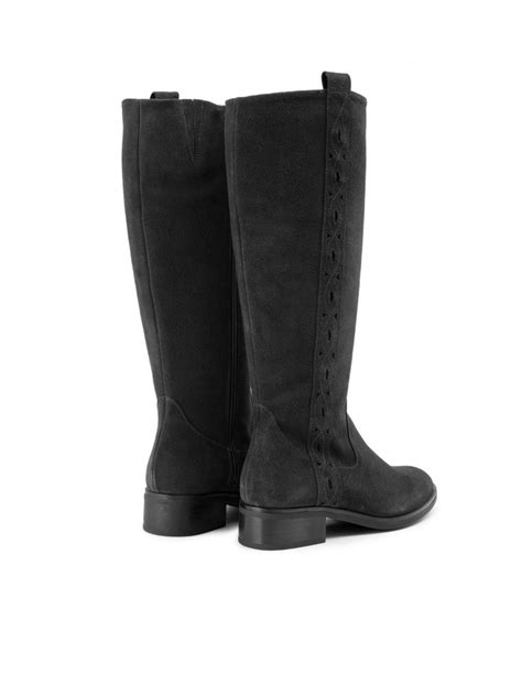 Venta Bota Plana Negra Mujer En Stock