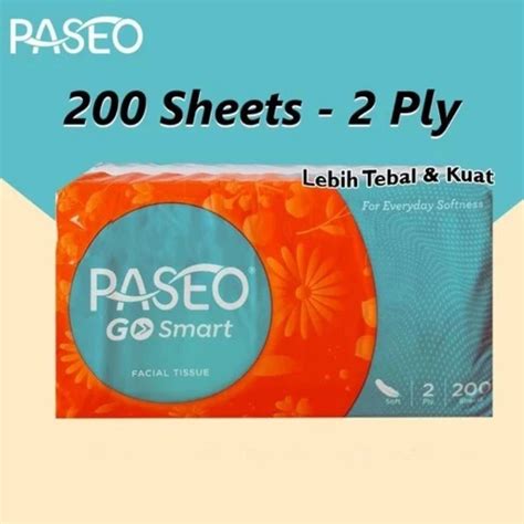 Jual Tissue Paseo Go Smart Sheets Ply Soft Pack Facial Tisu Wajah