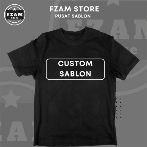 Jual Kaos Custom Nama Sablon Dtf Satuan Lusinan Custom Tulisan Custom