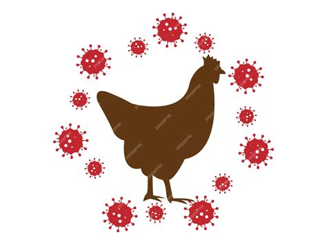 Premium Vector Avian Influenza Vector Illustration Bird Flu Virus