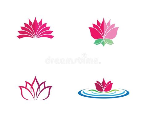 Lotus Symbol Vector Icon Stock Vector Illustration Of Meditation