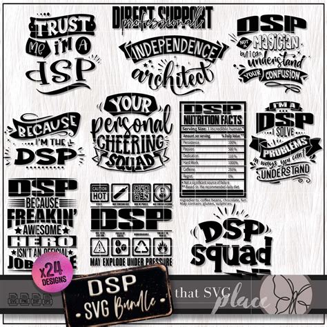 Dsp Svg Png Bundle Psw Svg Direct Support Professional Svg Special