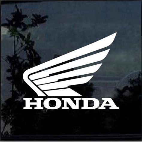 Honda Winged Logo Window Decal Sticker | Custom Made In the USA | Fast Shipping