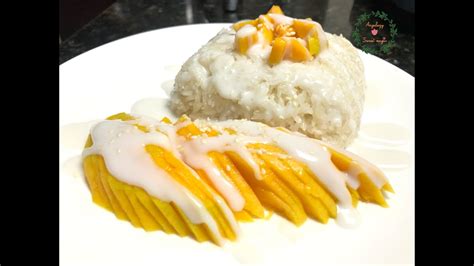 Mango Sticky Rice Arroz Glutinoso Con Mango Postres Thai Receta