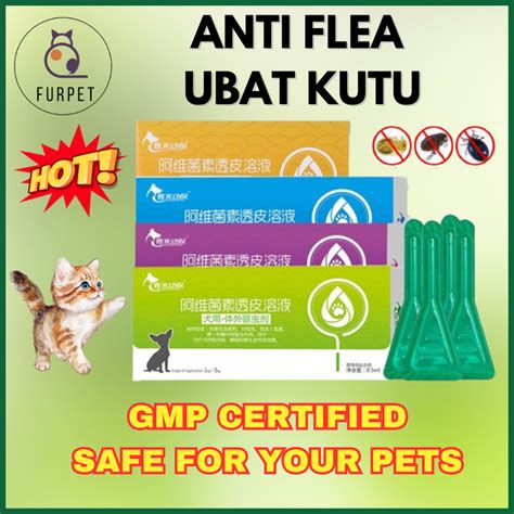 Furpet Flea And Tick Treatment Medicine Ubat Kucing Kutu Kucing