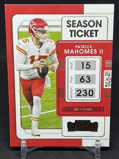 Mavin PATRICK MAHOMES II 47 2021 PANINI CONTENDERS KANSAS CITY CHIEFS