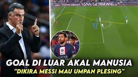 Goal Messi Gemparkan Dunia Reaksi Gila Galtier Melihat Messi Cetak