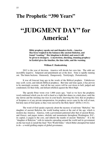 Judgment Day | Bible Prophecy | Book Of Genesis