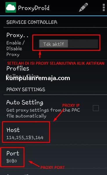 Cara Menggunakan Proxy Di Android Cara Menggunakan Proxy Di Android