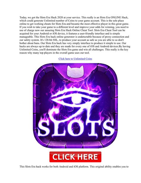 !news! Slots Era Hack Coins Generator 2020.pdf | DocDroid
