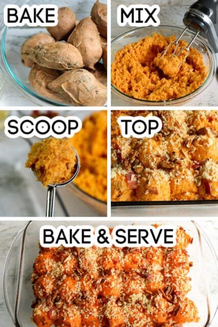 Savory Twice Baked Sweet Potato Casserole • Bake Me Some Sugar