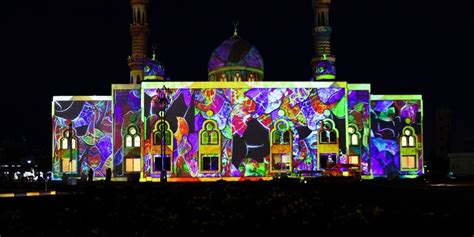 Sharjah Lights Festival 2023 Highlights Architectural Aesthetics Of