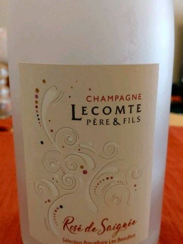 Lecomte Père Fils Rosé de Saignée Champagne Vivino US