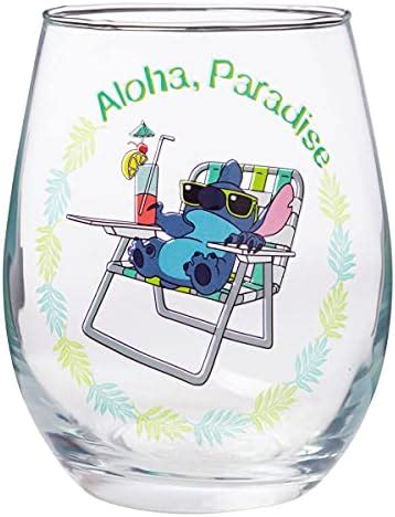 Silver Buffalo Disney S Lilo And Stitch Aloha Paradise Oz Stemless