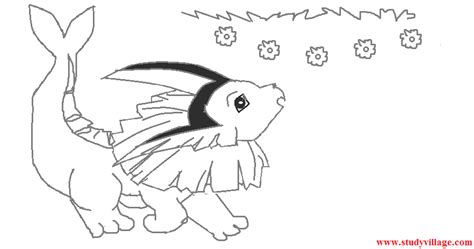 Vaporeon Pokemon Coloring Pages Printable