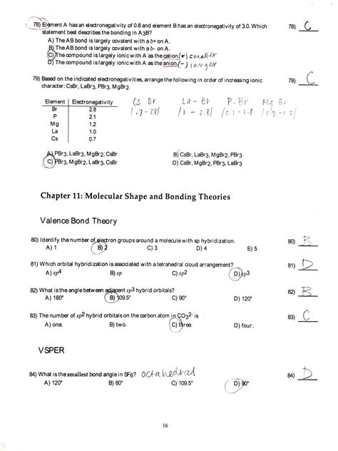 Gen Chem 1 Practice Exam 1 Ent A Has An Electronegativity Of 0 And