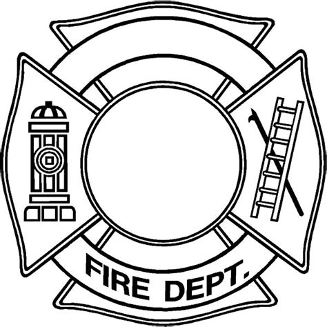 Firefighter Badge Template Printable Word Searches