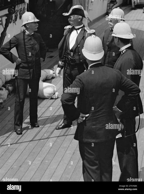 Us Navy Officers Uss San Francisco 1890s Stock Photo Alamy