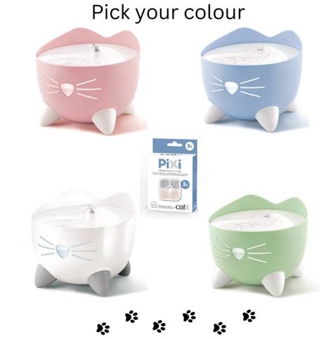 Auto Win Catit Pixi Cat Drinking Water Fountain Pick Your Colour