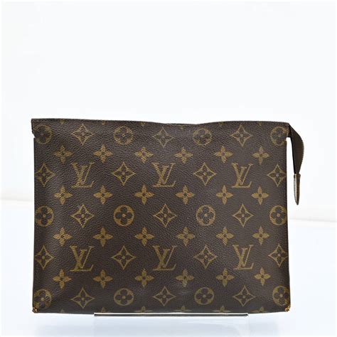 【傷や汚れあり】louis Vuitton ルイヴィトン モノグラム ポッシュトワレ26 M47542 ポーチ J2492cc506の落札情報