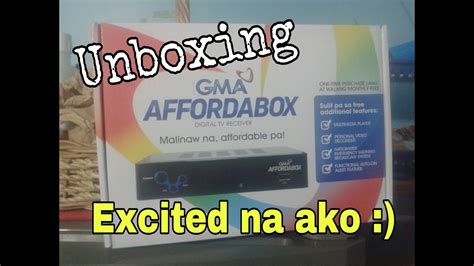 Unboxing GMA Affordabox YouTube