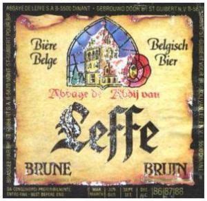 Drink Label Leffe Bruin 25cl 6 0 Brouwerij Hoegaarden InBev