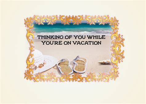 Thinking Of You Vacation Post Card Template Postermywall