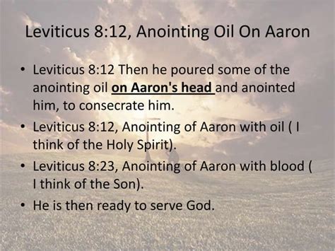 Leviticus 8 9 Aaron And His Sons Ordained Priests Ministry Begins Consecration Washed With