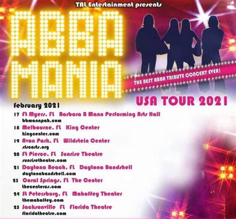 abba mania - february 2021 florida tour