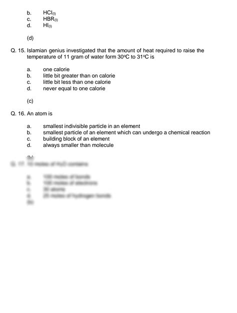 Solution 1st Year Chemistry Studypool