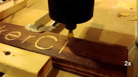 DIY CNC Router Engraving Demo YouTube