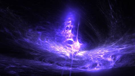 Purple Storm By Luisbc On DeviantArt Purple Lightning Fractal Art