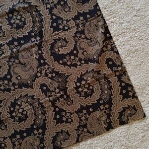 Black Brown Classic Kuda Lumping Jaran Kepang Indonesian Batik Fabric