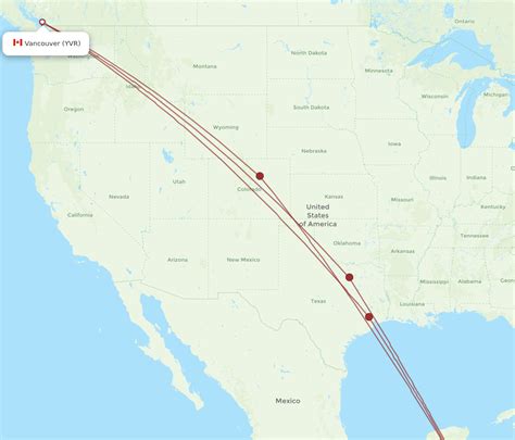 All Flight Routes From Roatan To Vancouver Rtb To Yvr Flight Routes