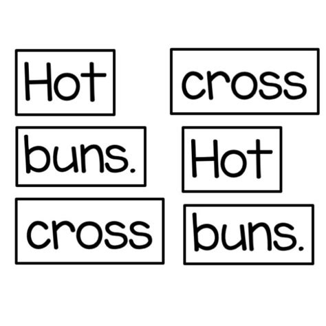 Pocket Chart Poem Hot Cross Buns Nursery Rhyme Made By Teachers
