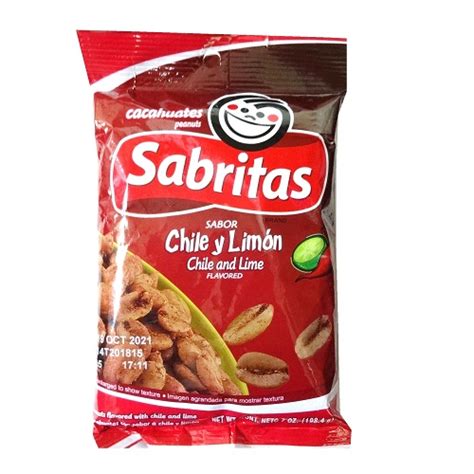 Sabritas Peanuts Chile And Lime 7oz Wholesale Online