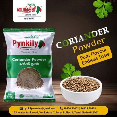 Natural Green Coriander Powder Packing Size Gm Packet Form Seeds