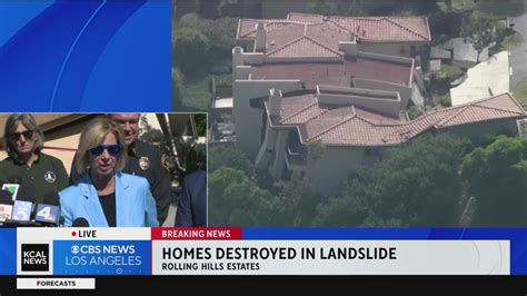 Officials Provide Update On Landslide Destroying Homes In Rolling Hills