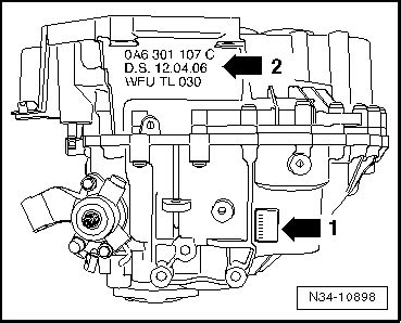 Volkswagen Tiguan Reparaturanleitung Kennzeichnung Technische Daten