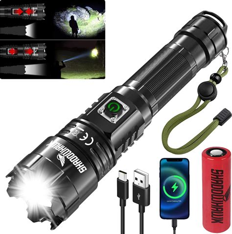 LOOYMNZ Taschenlampe LED 100000 Lumen Extrem Hell Taschenlampe USB